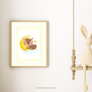 Baby Deer in the Moon