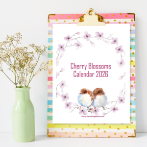 Cherry Blossoms Calendar