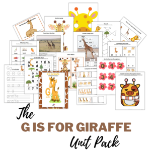 G is for Giraffe Unit Pack