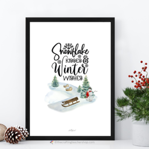 Snowflake Kisses Winter Wishes