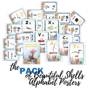 Beautiful Shells Alphabet Posters Pack