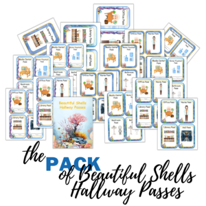Beautiful Shells Hallway Passes Pack