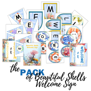 Beautiful Shells Welcome Sign Pack