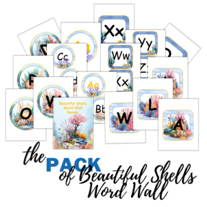 Beautiful Shells Word Wall Banner Pack
