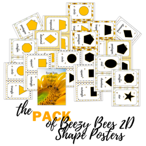Beezy Bees 2D Shape Posters Pack