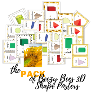 Beezy Bees 3D Shapes Posters Pack