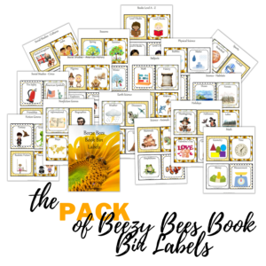Beezy Bees Book Bin Labels Pack