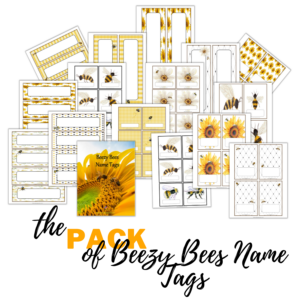 Beezy Bees Name Tags Pack