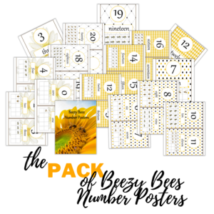 Beezy Bees Number Posters Pack