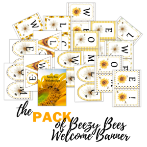 Beezy Bees Welcome Banner Pack