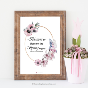 Blossom by Blossom the Spring Begins