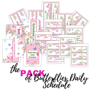 Butterflies Daily Schedule Pack