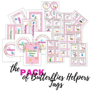 Butterflies Helpers Tags Pack