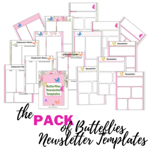 Butterflies Newsletter Templates Pack