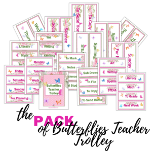 Butterflies Teacher Trolley Pack