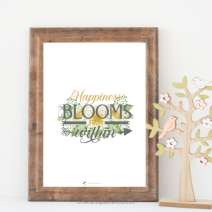 Happiness Blooms from Within