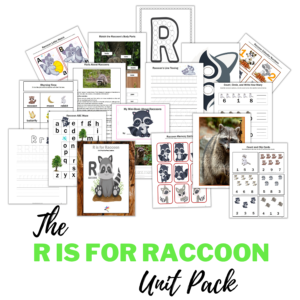 R is for Raccoon Unit Pack