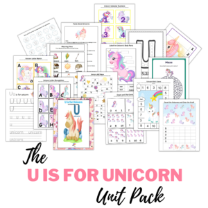 U is for Unicorn Unit Pack