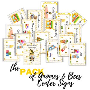 Gnomes & Bees Center Signs