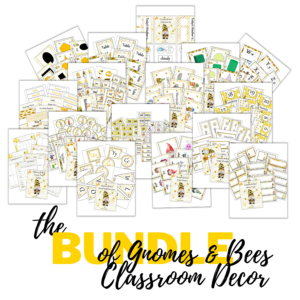 Gnomes & Bees Classroom Decor Bundle