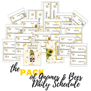 Gnomes & Bees Daily Schedule