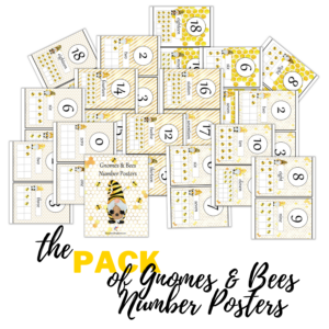 Gnomes & Bees Number Posters
