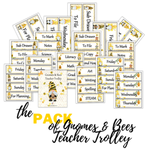 Gnomes & Bees Teacher Trolley