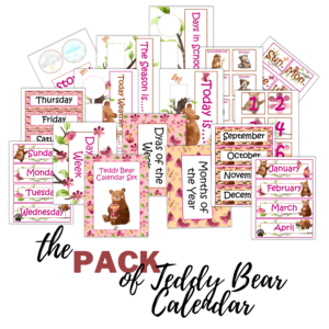 Teddy Bear Calendar
