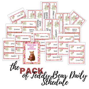 Teddy Bear Daily Schedule