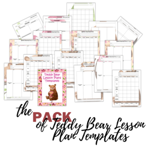 Teddy Bear Lesson Plan Templates