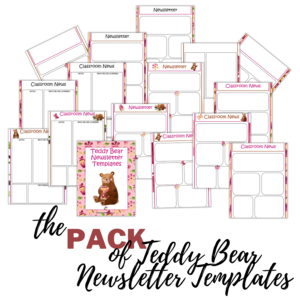 Teddy Bear Newsletter Templates