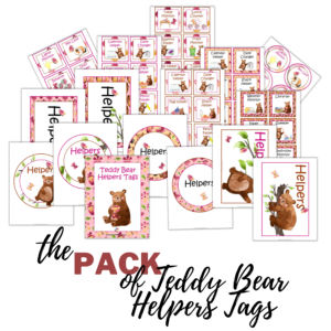 Teddy Bears Helpers Tags